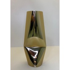 Vaso em Aço Inox Relevo Dourado G Vaso em Aço Inox Relevo Dourado G